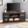 Brown Corner TV Stand with Storage J560315