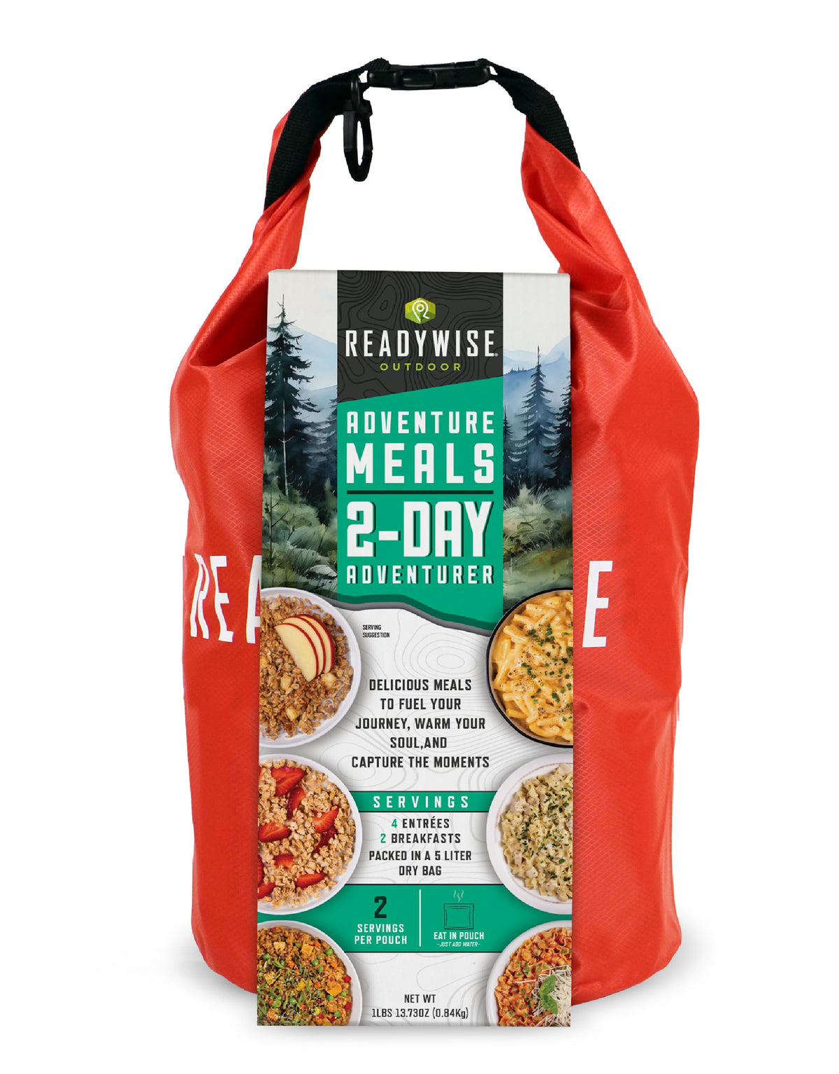 2 Day Camping Meal 12 Servings Freeze Dried Survival Food Kit Z64839