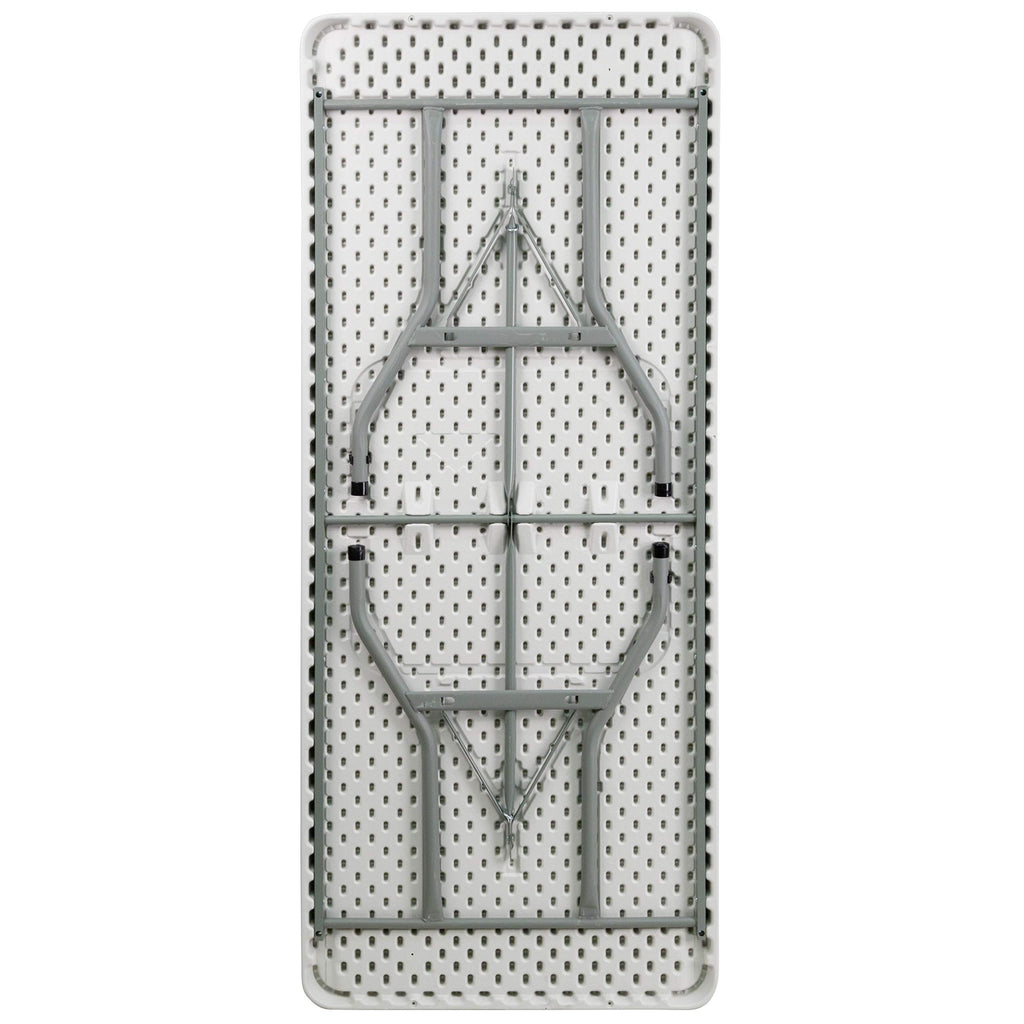 6-Foot White Plastic Folding Table B81602