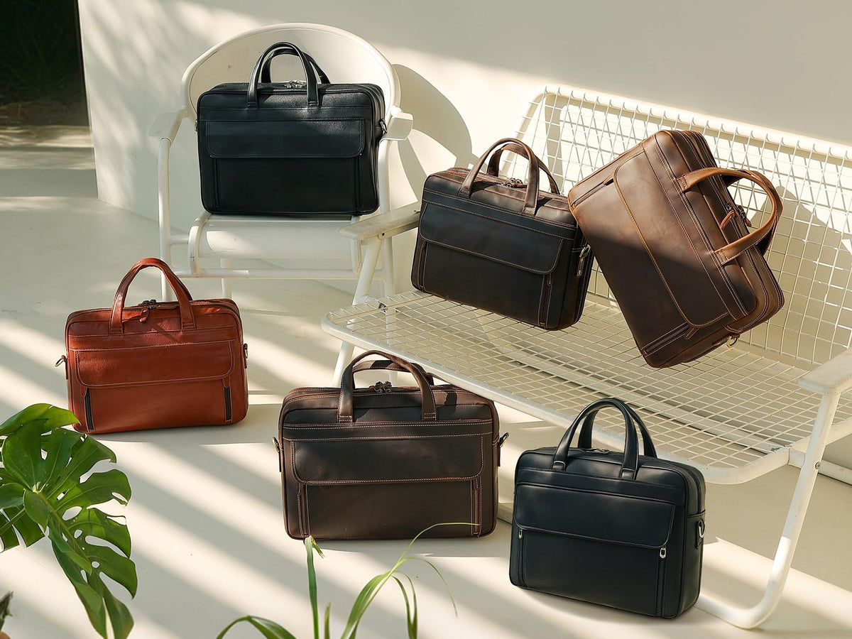 Leather Laptop Briefcase R92193