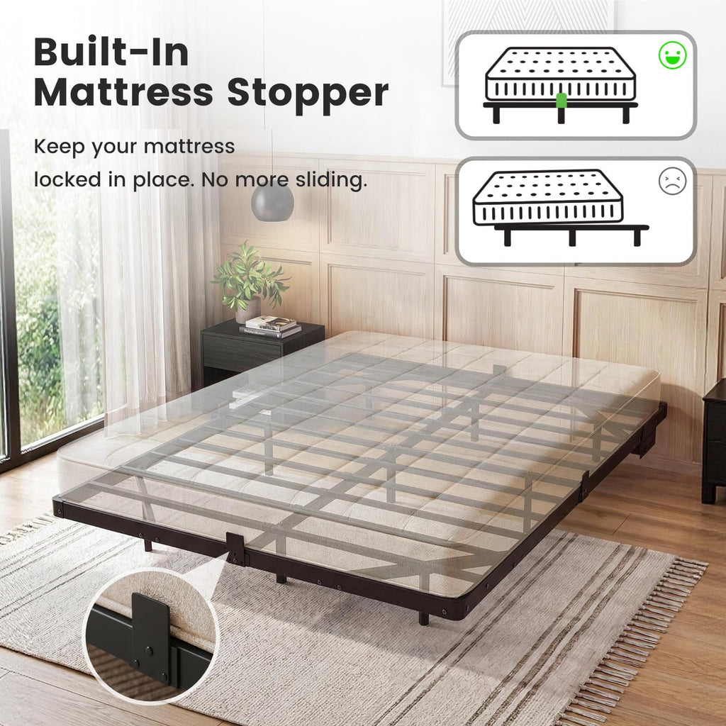 Full Floating Bed Frame with LED Lights W1675