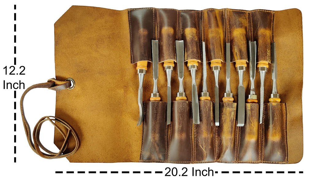 Leather Tool Roll Up Pouch A810836