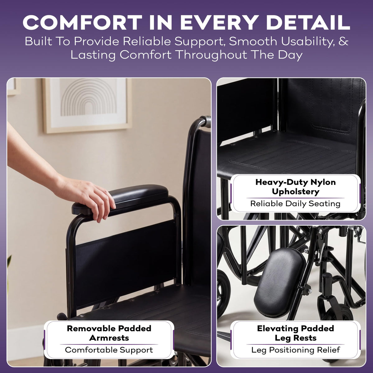 Heavy Duty Bariatric Wheelchair 700lb 28” Seat Width N43984