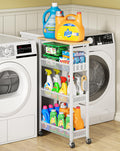 Laundry Room Organization Cart with Casters K52902
