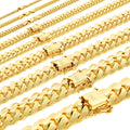14K Yellow Gold Cuban Link Chain Necklace C245995
