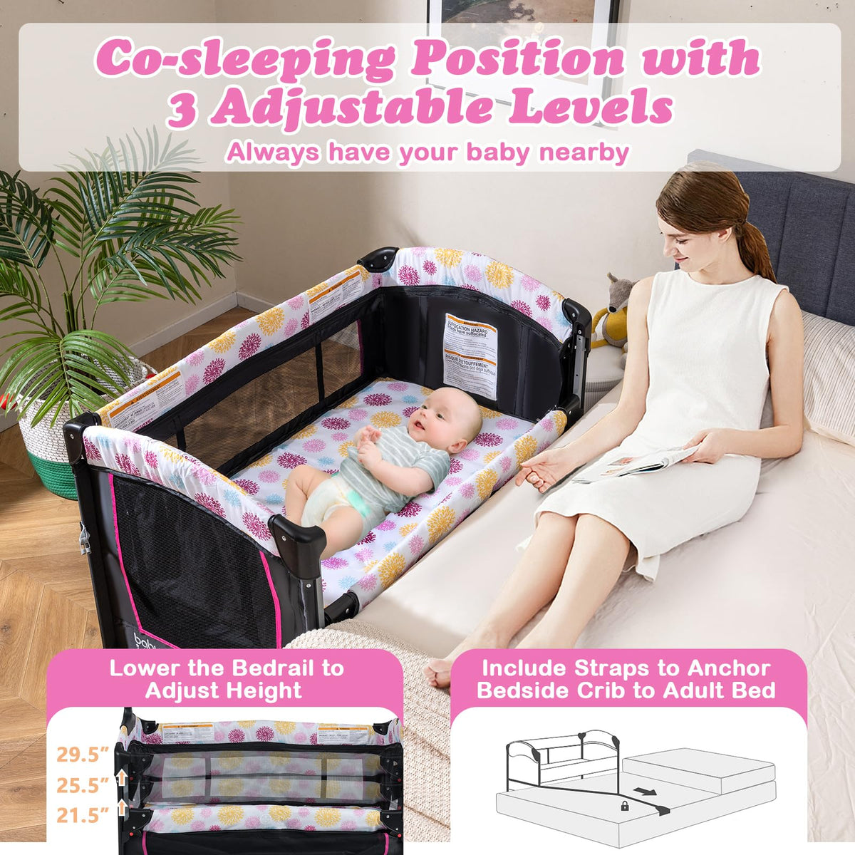 4 in 1 Pink Pack and Play L614
