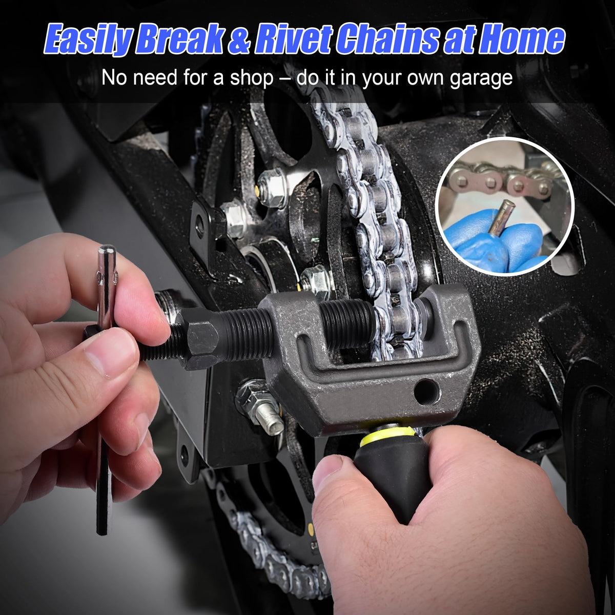 14 Pc Motorcycle Chain Breaker Tool Kit R8228