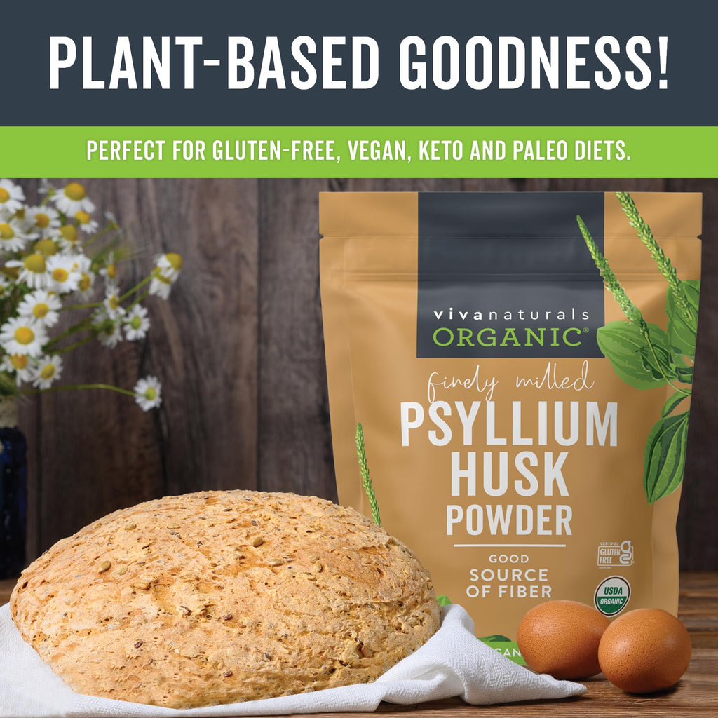 Organic Psyllium Husk Powder, 24 oz Q2859