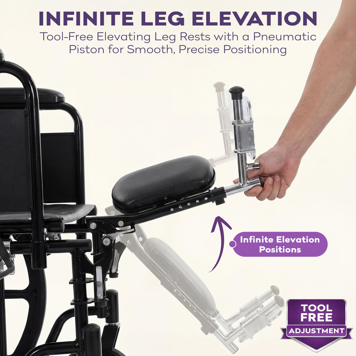 Heavy Duty Bariatric Wheelchair 700lb 28” Seat Width N43984