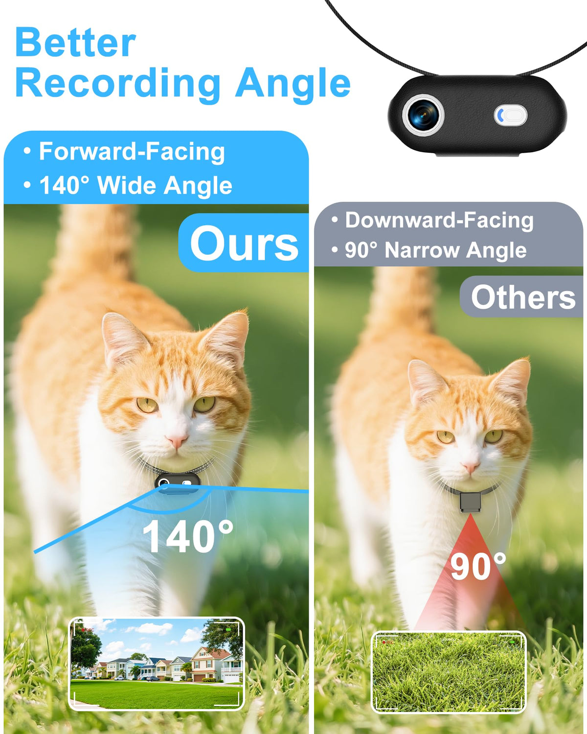Cat Camera Collar with Phone App D667117
