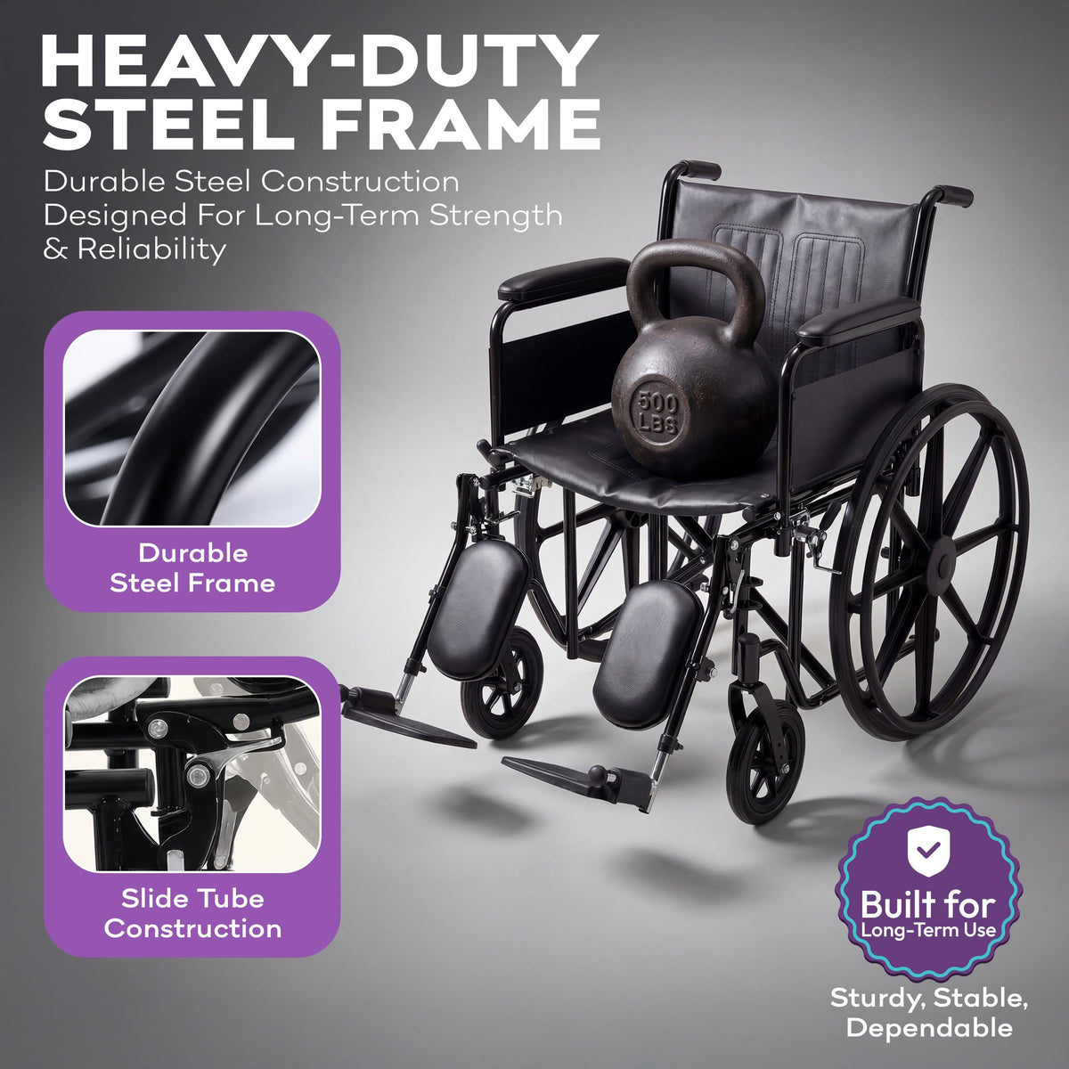 Heavy Duty Bariatric Wheelchair 700lb 28” Seat Width N43984