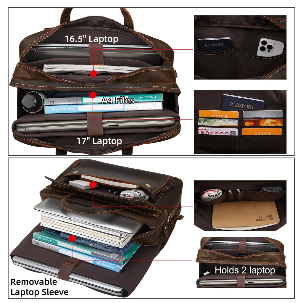 Leather Laptop Briefcase R92193