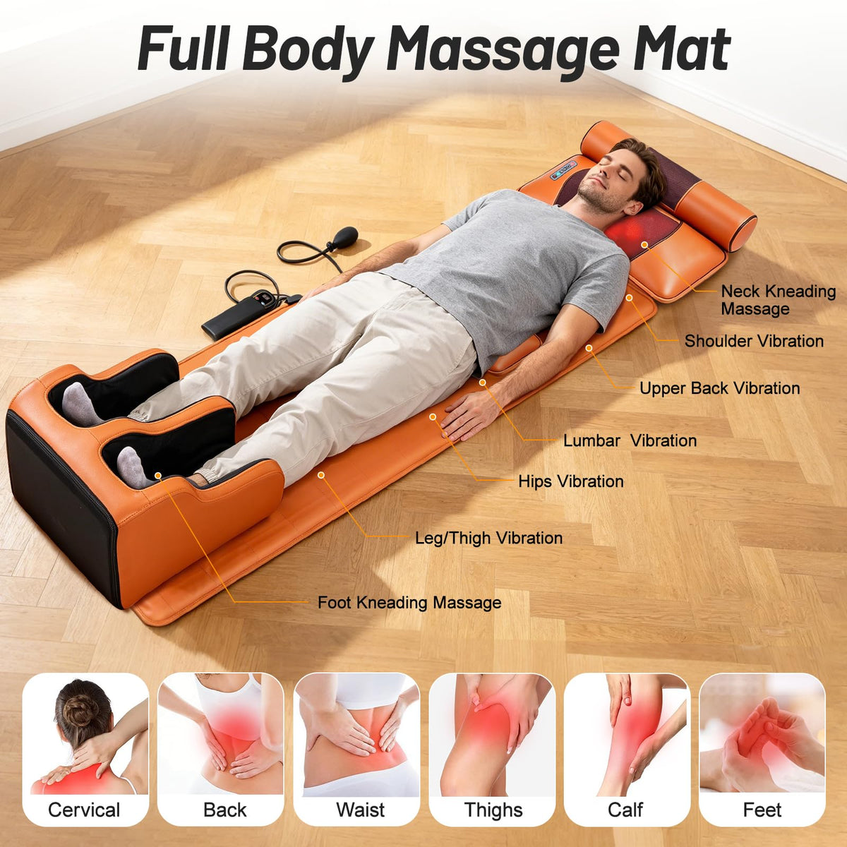 Full Body Massage Mat with Foot Massager U9210
