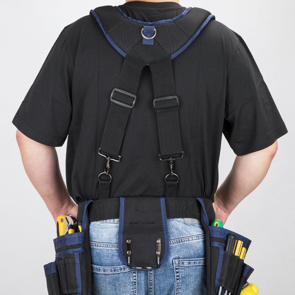 Adjustable Tool Belt with Magnetic Wristband and Pouch Pocket V22020