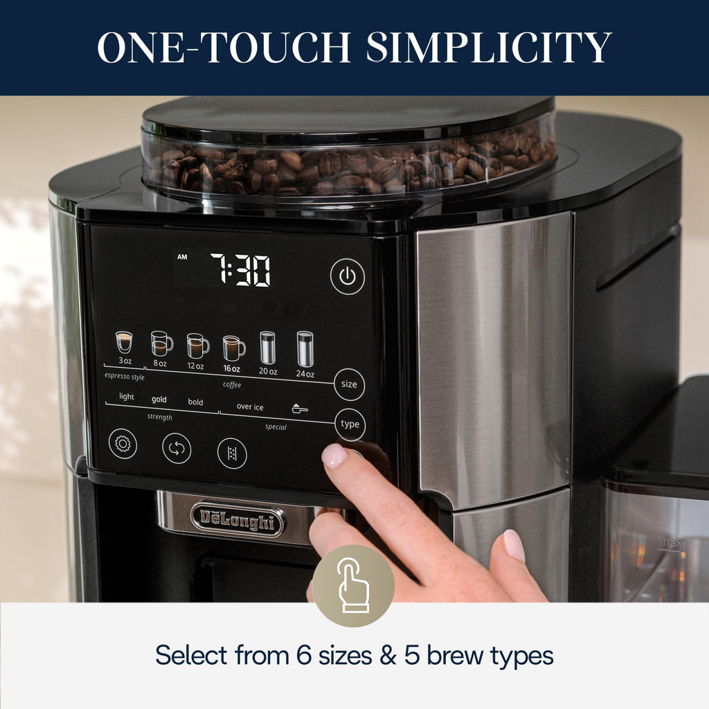 Drip Coffee Maker with Built-In Grinder D949732