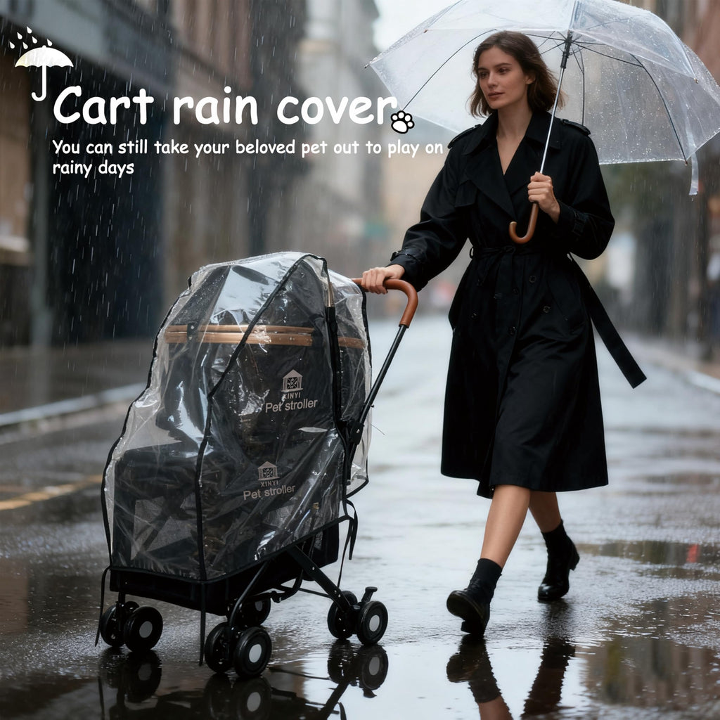XL Extra-Large Double Pet Stroller with Weather Cover B63628