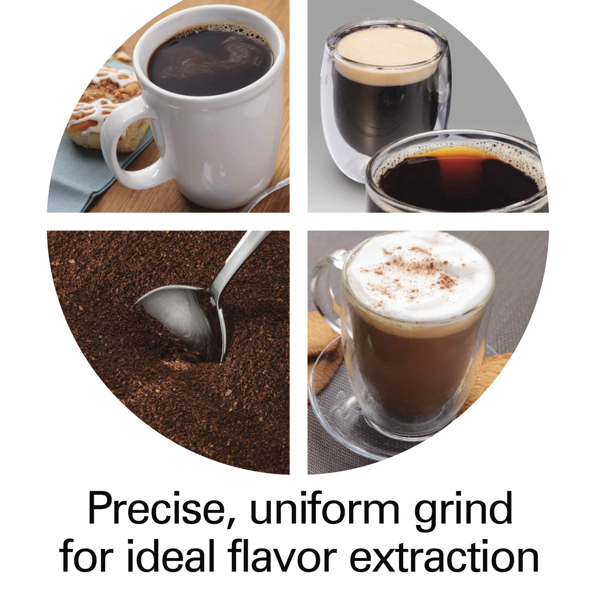 Stainless Steel Conical Burr Digital Coffee Grinder T26586