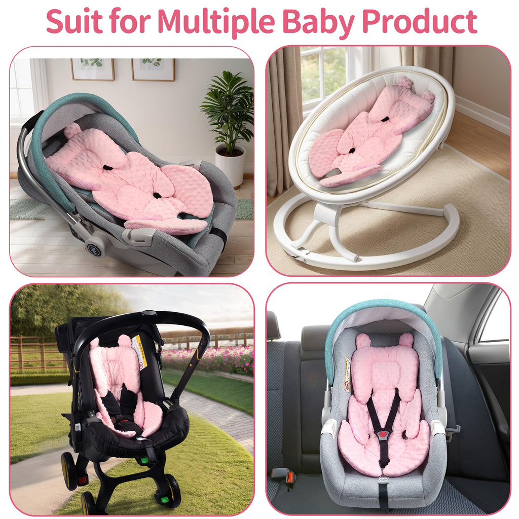 Reversible Carseat Head Body Support Newborn Pink R839026