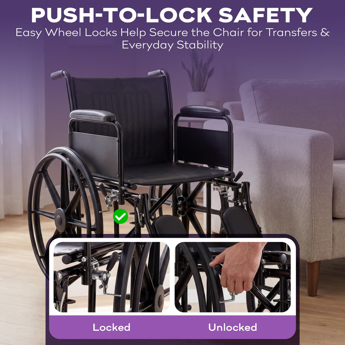Heavy Duty Bariatric Wheelchair 700lb 28” Seat Width N43984