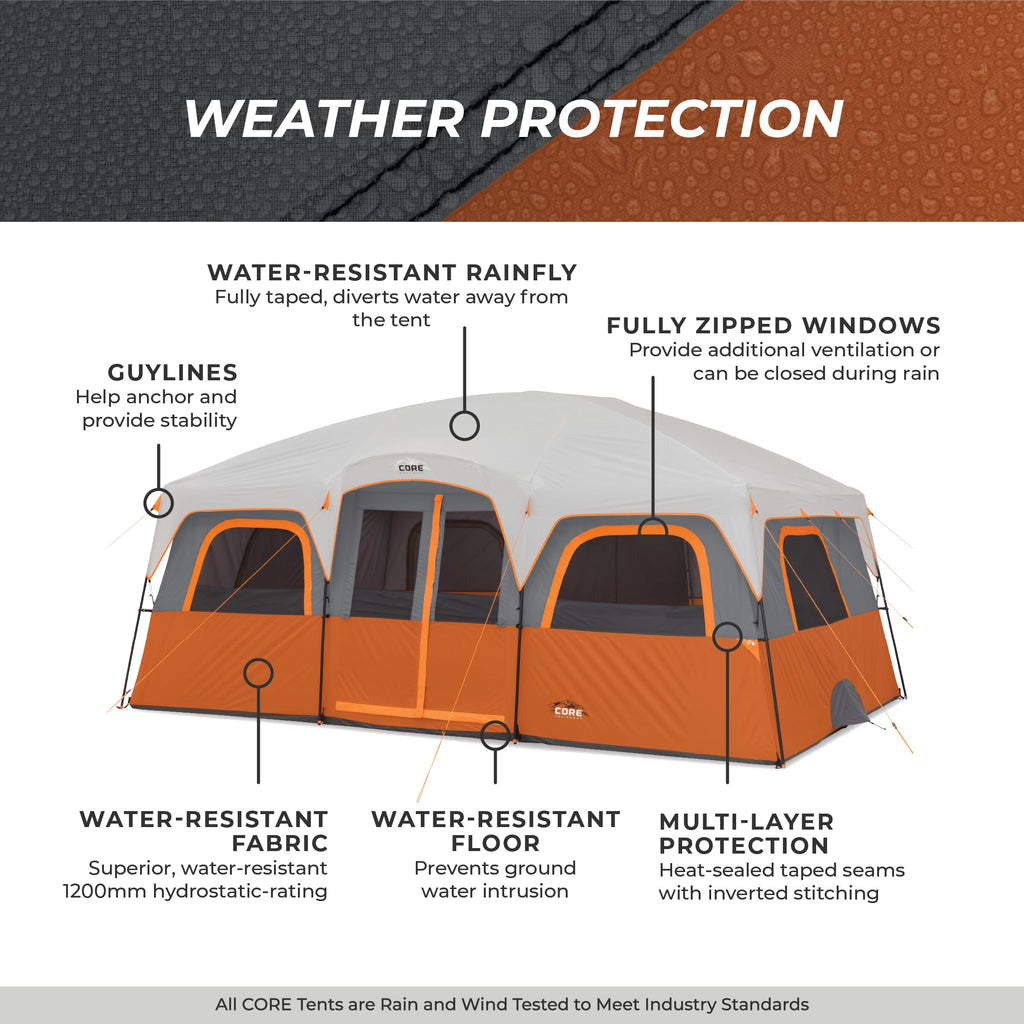 10 Person Multi Room Cabin Tent W412879