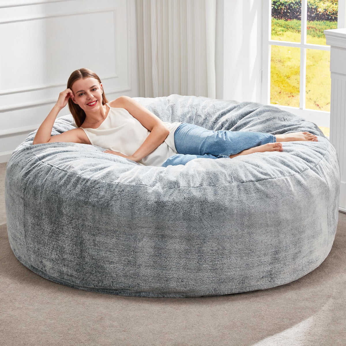 Grey 5FT Bean Bag Chair M433