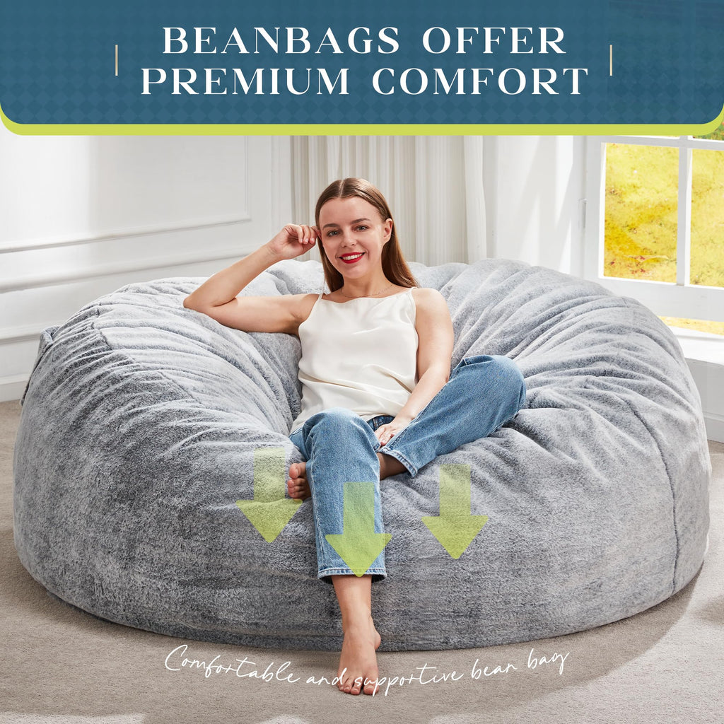 Grey 5FT Bean Bag Chair M433
