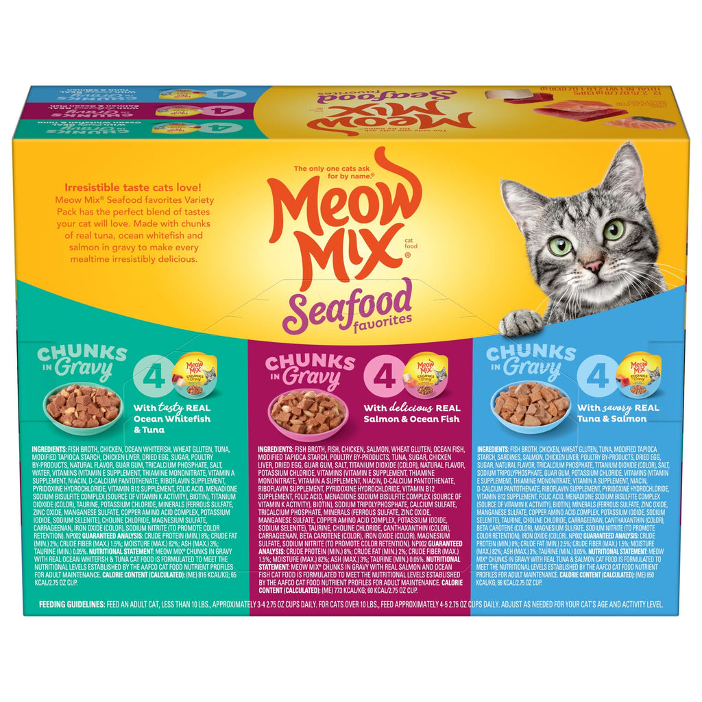 Dry Cat Food and Wet Cat Food Variety Pack J547