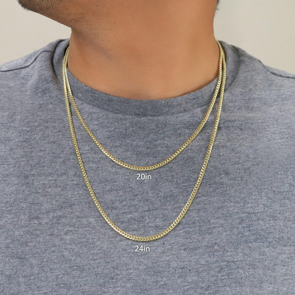 14K Yellow Gold Cuban Link Chain Necklace C245995