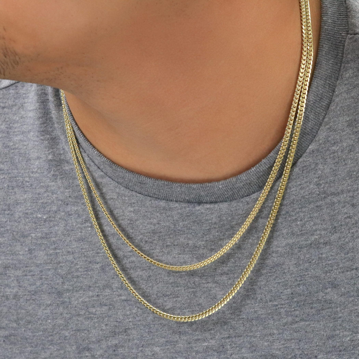 14K Yellow Gold Cuban Link Chain Necklace C245995